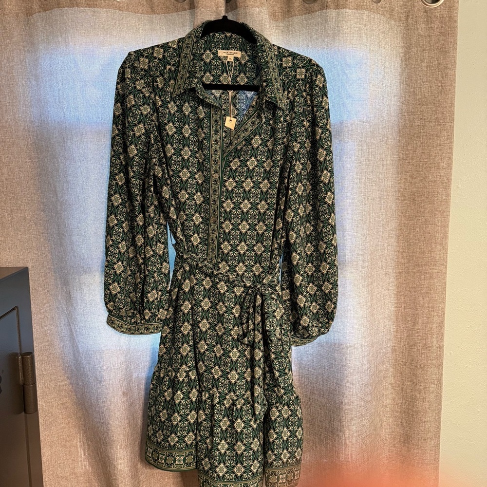 Max Studio Green Print Dress